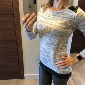 Generation love with leather sides sweater